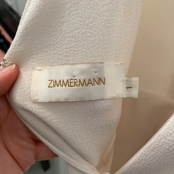 Zimmermann White Crepe Braid Bridal Jumpsuit - Picture 13 of 15